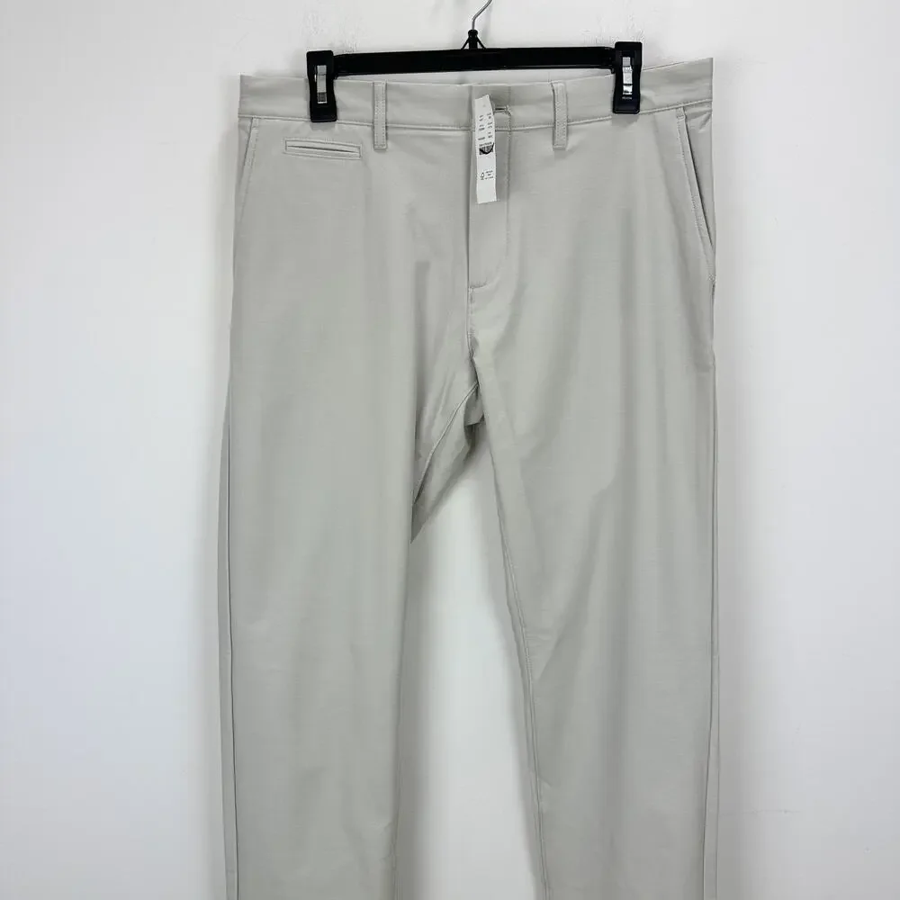 J.Crew 484 Slim Fit Tech Pant Ashen Taupe Cotton Blend Mens W 33 L 32 NWT